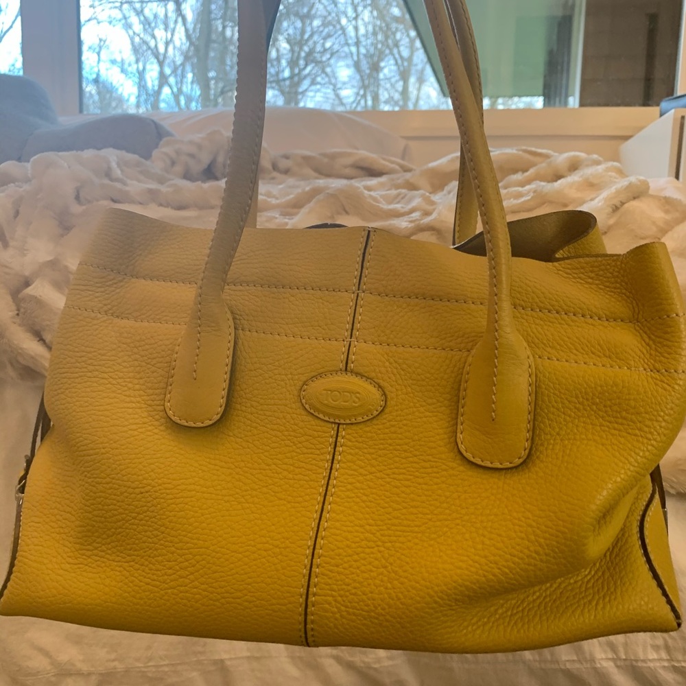 Yellow authentic Tods bag